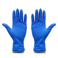 Перчатки медицинские нитриловые Raysen (голубые)