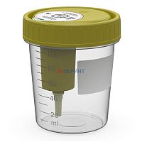 Контейнер 120 мл со встроенным устройством для взятия мочи в вакуумную пробирку, в сборе
