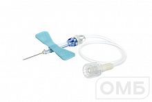 Игла-бабочка ("SAFETY" 23Gх3/4" 19 см, голубая, 0,6х19 мм)