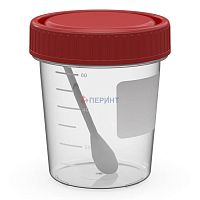 Контейнер для анализов 60 мл с ложкой в сборе